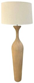 Φωτιστικό Επιδαπέδιο Ξύλινο Natural-Λευκό Φ24x155εκ. Art Et Lumiere 11423