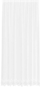 vidaXL Κουρτίνες με κουρτίνες Λευκό 500x100cm Πολυεστέρας