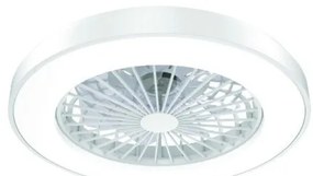 Έξυπνος Ανεμιστήρας Οροφής LED Smart 36W Dimmable Φ50 DC22W Aca-FANOKWH20G-Λευκό FANOKWH20G