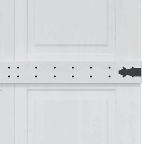 vidaXL Πόρτα Corona Λευκό 90 x 210 cm Επεξεργασμένο ξύλο
