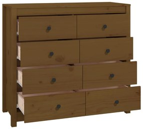 vidaXL Βοηθητικό Ντουλάπι Καφέ Μελί 100x40x90 εκ.από Μασίφ Ξύλο Πεύκου