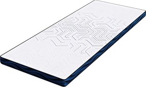 vidaXL Στρώμα επικάλυψης 80 x 200 cm Πάχος Ζακάρ ύφασμα Λευκό