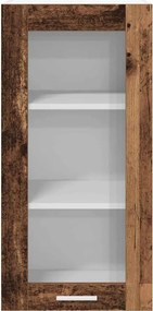 vidaXL Κρεμαστό ντουλάπι Παλιό ξύλο 40 x 31 x 80 εκ.