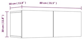 ΈΠΙΠΛΑ ΤΗΛΕΟΡΑΣΗΣ 4 ΤΕΜ. ΜΑΥΡΑ 80X30X30 ΕΚ. ΕΠΕΞΕΡΓΑΣΜΕΝΟ ΞΥΛΟ 3114183