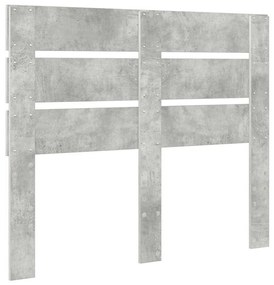 vidaXL Κεφαλάρι Σκυρόδεμα Γκρι 120 cm Επεξεργασμένο ξύλο