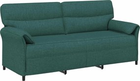 vidaXL Καναπές 100% πολυέστερ μεταλλικό πλαίσιο MDF, Κόντρα πλακέ