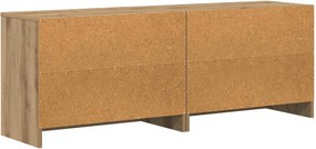 vidaXL Ντουλάπι κρεβατιού με ράφι 2 τεμ. Artisan Δρυς 66 x 33 x 48 εκ.