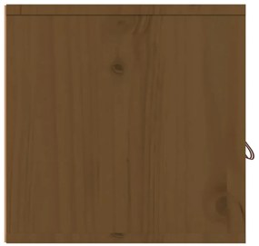 vidaXL Ντουλάπι Τοίχου Καφέ Μελί 60x30x30 εκ. από Μασίφ Ξύλο Πεύκου