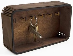 Σετ των 3 Intra απο ξύλο plywood 3mm-4mm πάχος - Key Keeper Box Μπρελόκ Βάση τοίχου Δίασταση 5x5 cm Intraeaxys-eo4q05y7