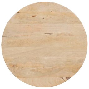 vidaXL Τραπεζάκια Καφέ Στερεών 3 pcs Μασίφ ξύλο μάνγκο και χάλυβας