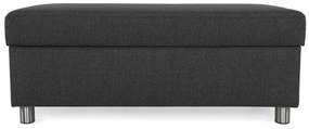 Σκαμπό Scandinavian Choice C181, Μαύρο, 42x51x120cm, Ταπισερί, Πόδια: Μέταλλο, Κουτί αποθήκευσης | Epipla1.gr