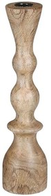 Κηροπήγιο Mango 02.1120585 7x30cm Natural Ξύλο