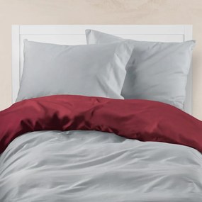 Παπλωματοθήκη Μονόχρωμη Solid Διπλή Puce-Grey 220 x 240 cm 000302118082