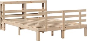 vidaXL Πλαίσιο Κρεβατιού Κεφαλάρι 150x200 εκ Μασίφ Πεύκο