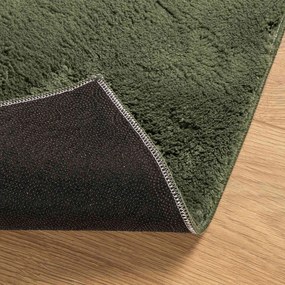 vidaXL Χαλί HUARTE Δασικό Πράσινο 80 x 750 cm 100% Πολυεστέρας