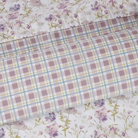 DAS HOME ΣΕΤ ΣΕΝΤΟΝΙΑ ΥΠΕΡΔΙΠΛΑ HAPPY 9675 IVORY, LILAC