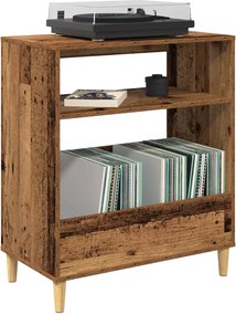 vidaXL Βάση πικάπ Παλαιωμένο ξύλο 71 x 39,5 x 83 εκ.