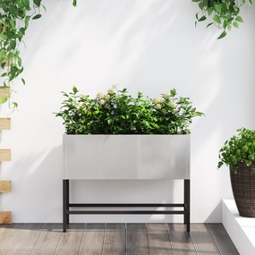 vidaXL Ανυψωμένος Κήπος 60x26x45 εκ Ανοξείδωτο χάλυβα