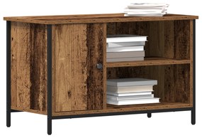 vidaXL Ντουλάπα Τηλεόρασης Παλιού Ξύλου 80x40x50 εκ. Συνθετικό Ξύλο και Χάλυβα