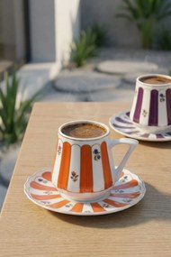 Stewehome Σετ πορσελάνινων φλιτζανιών καφέ για 6 άτομα Πολύχρωμο