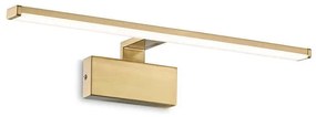 Φωτιστικό Τοίχου-Απλίκα Alma Led 224954 51x15x9cm 12,5W 3000K 1450lm Gold Ideal Lux Metal