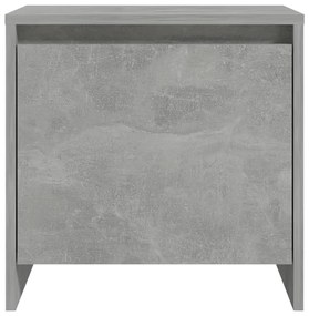 vidaXL Κομοδίνο Γκρι Σκυροδέματος 45x34x44,5 εκ. από Επεξεργ. Ξύλο