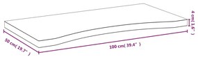 vidaXL Επιφάνεια Γραφείου 100 x 50 x 4 εκ. από Μπαμπού