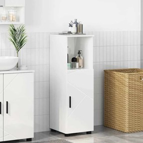 vidaXL Ντουλάπι Μπάνιου Υψηλής γυαλάδας λευκό 30 x 35 x 95 εκ