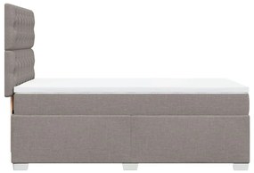 ΚΡΕΒΑΤΙ BOXSPRING ΜΕ ΣΤΡΩΜΑ TAUPE 80X200 ΕΚ. ΥΦΑΣΜΑΤΙΝΟ 3290326