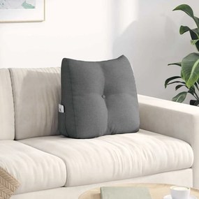 vidaXL Μαξιλάρι Πλάτης Σκούρο Γκρι 45 x 50 x 24 cm ύφασμα