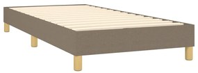 ΚΡΕΒΑΤΙ BOXSPRING ΜΕ ΣΤΡΩΜΑ TAUPE 90X190 ΕΚ.ΥΦΑΣΜΑΤΙΝΟ 3126689