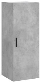 vidaXL Ντουλάπι Γκρι Σκυροδέματος 34,5x34x180 εκ. Επεξεργασμένο Ξύλο