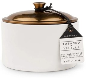 Κερί Σόγιας Αρωματικό Hygge Tobacco And Vanilla 141gr Σε Κεραμικό Δοχείο Με Καπάκι Paddywax Κερί Σόγιας