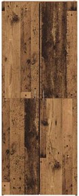 vidaXL Γραφείο Ντουλάπι Παλαιωμένο ξύλο 60 x 32 x 152,5 εκ