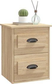 vidaXL Κομοδίνα Επιτοίχια 2 τεμ. Sonoma Δρυς 41,5x36x53 εκ.
