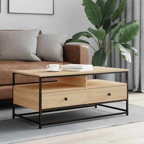 vidaXL Τραπεζάκι Σαλονιού Sonoma Δρυς 100 x 51 x 45 εκ. Επεξεργ. Ξύλο