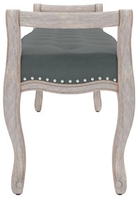 vidaXL Πάγκος Σκούρο Γκρι 110x45x60 εκ. Υφασμάτινος