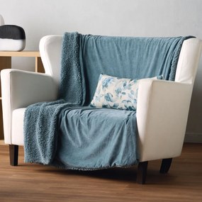 Κουβέρτα Καναπέ Βελουτέ (130x170) Kentia Stylish Sutton 01 Blue
