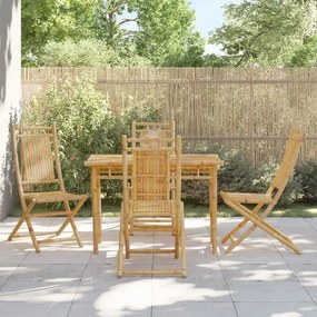 vidaXL Πτυσσόμενες Καρέκλες 4 τεμ. 46x66x99 εκ. Μπαμπού