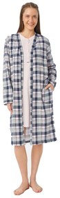 Ρόμπα Γυναικεία Minerva 52446-069 Plaid Navy Ροζ,Γκρι XX-LARGE/XXX-LARGE
