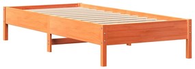 vidaXL Σκελετός Κρεβ. Χωρίς Στρώμα Καφέ Κεριού 90x200 εκ Μασίφ Πεύκο