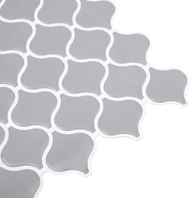 vidaXL Tile Λαμπτήρα 10 τεμ. Γκρι 27 x 27 εκ. Πολυουρεθάνη και PET
