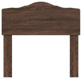 vidaXL Κεφαλάρι με κεφαλάρι Καφέ δρυς 75 cm Επεξεργασμένο ξύλο