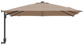 vidaXL Ομπρέλα Κήπου Taupe 248.5 x 247.5 x 160 εκ. ύφασμα