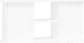vidaXL Βάση Ενυδρείου Λευκή 121 x 41 x 58 εκ. από Επεξεργασμένο Ξύλο