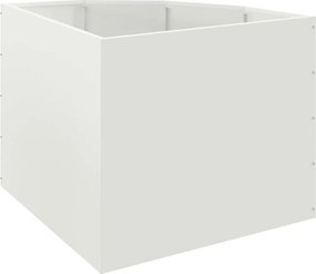 vidaXL Γωνιακό Ροδόδεντρο Λευκό 60 x 60 x 50 εκ Ατσάλι