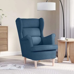 vidaXL πολυθρόνα μπλε 74x84x100 cm Ύφασμα