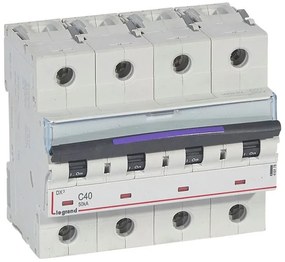 Αυτόματη Ασφάλεια 50kA Γκρι 40A 4 Πόλοι Kαμπύλη C DX3 410178 Legrand 410178 Γκρι
