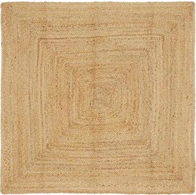 vidaXL Χαλιά χώρου Φυσικό 120 x 120 cm Γιούτα