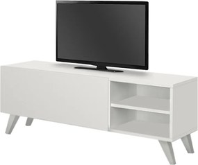 Έπιπλο τηλεόρασης Space Megapap χρώμα λευκό 120x30x42εκ.